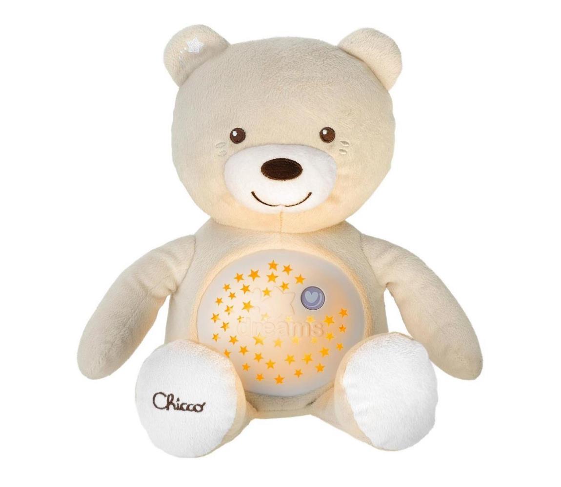 Chicco - Projektor z melodiami BABY BEAR 3xAAA beżowy