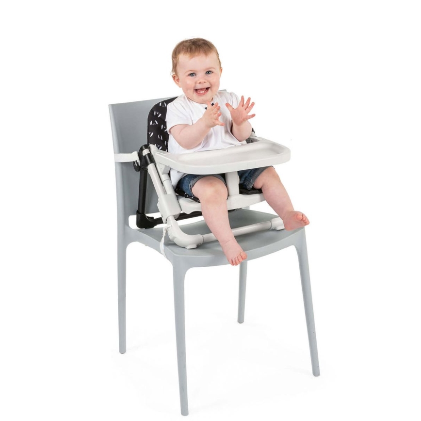 Chicco - Przenośne dziecięce siedzisko podwyższające krzesełko CHAIRY czarny