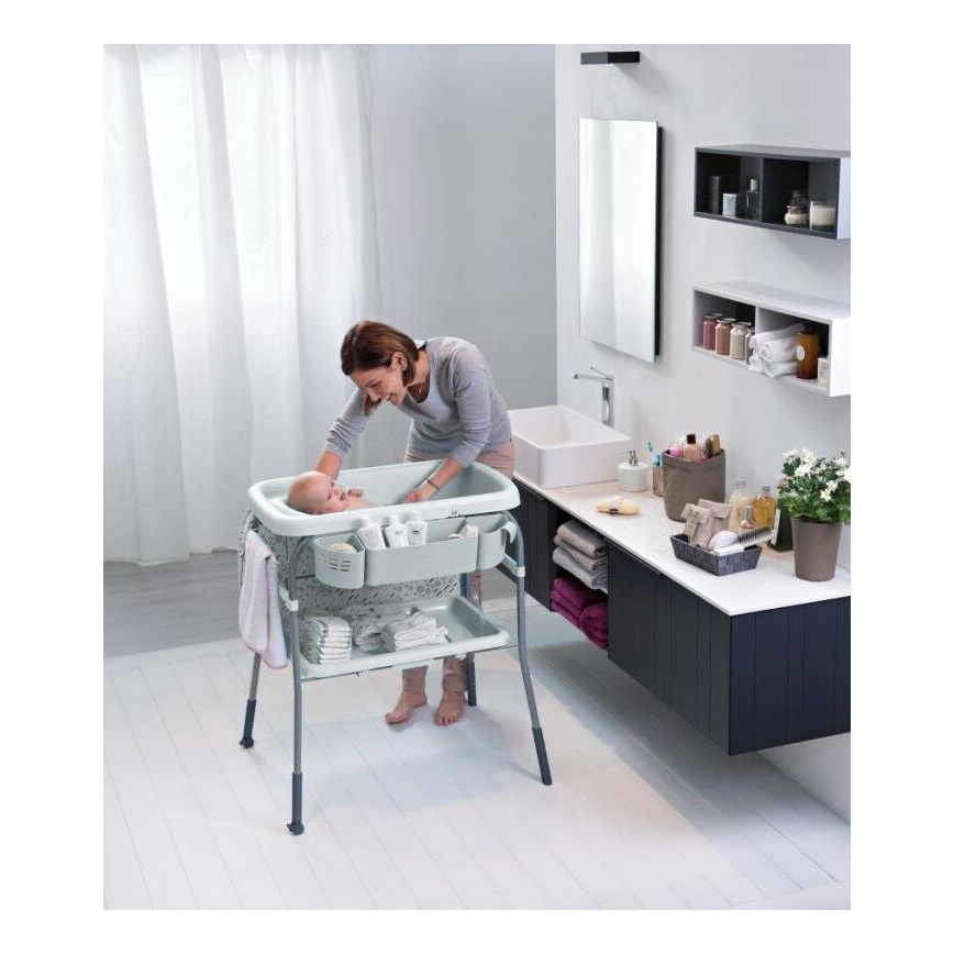 Chicco - Przewijak z wanną CUDDLE&BUBBLE szary
