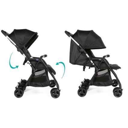 Chicco - Sportowy wózek dla bliźniąt OHLALA TWIN Black Night czarny