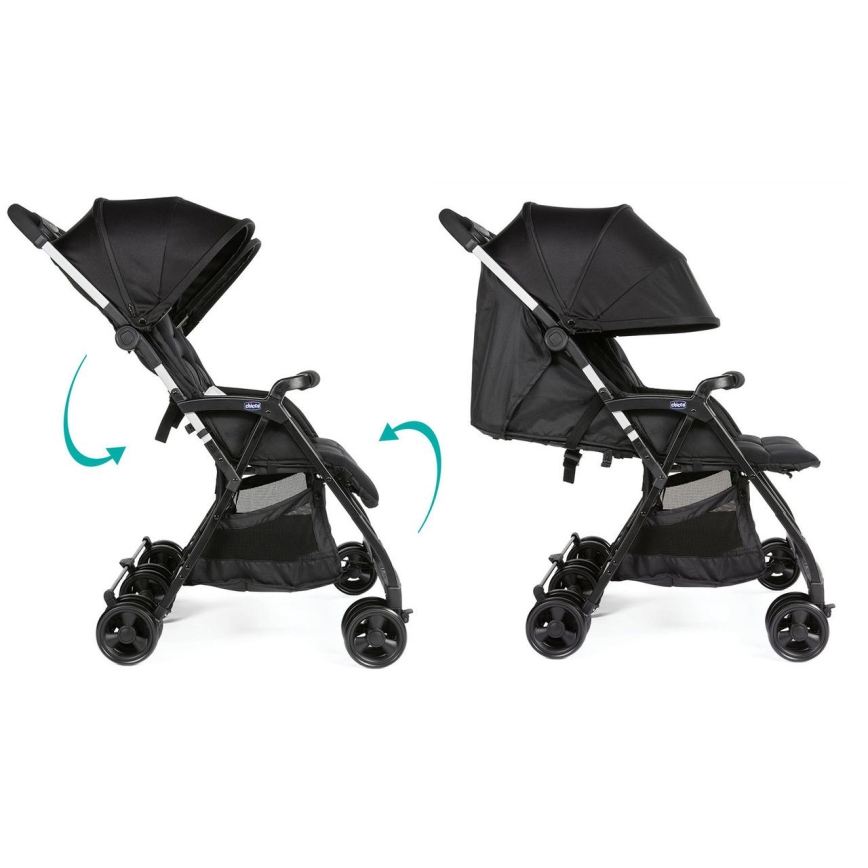 Chicco - Sportowy wózek dla bliźniąt OHLALA TWIN Black Night czarny