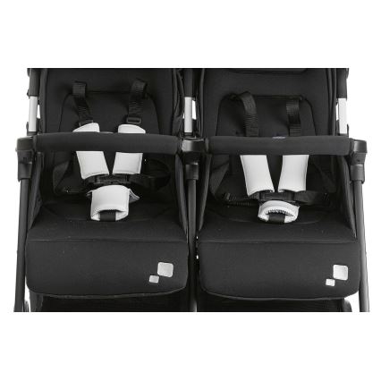 Chicco - Sportowy wózek dla bliźniąt OHLALA TWIN Black Night czarny