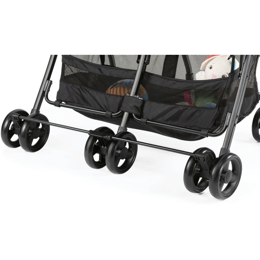 Chicco - Sportowy wózek dla bliźniąt OHLALA TWIN Black Night czarny