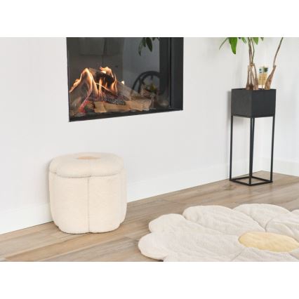 Childhome - Taboret FLOWER śr. 35 cm kremowy