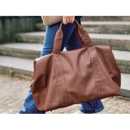 Childhome - Torba do przewijania MOMMY BAG LEATHER brązowa