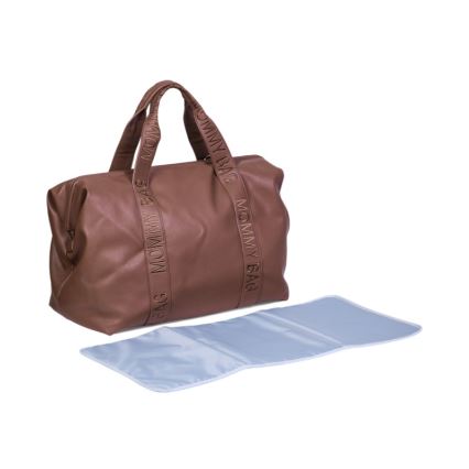 Childhome - Torba do przewijania MOMMY BAG LEATHER brązowa
