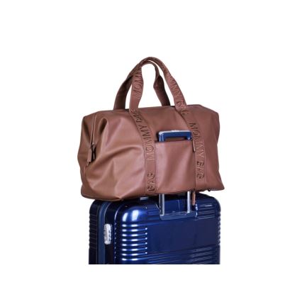 Childhome - Torba do przewijania MOMMY BAG LEATHER brązowa