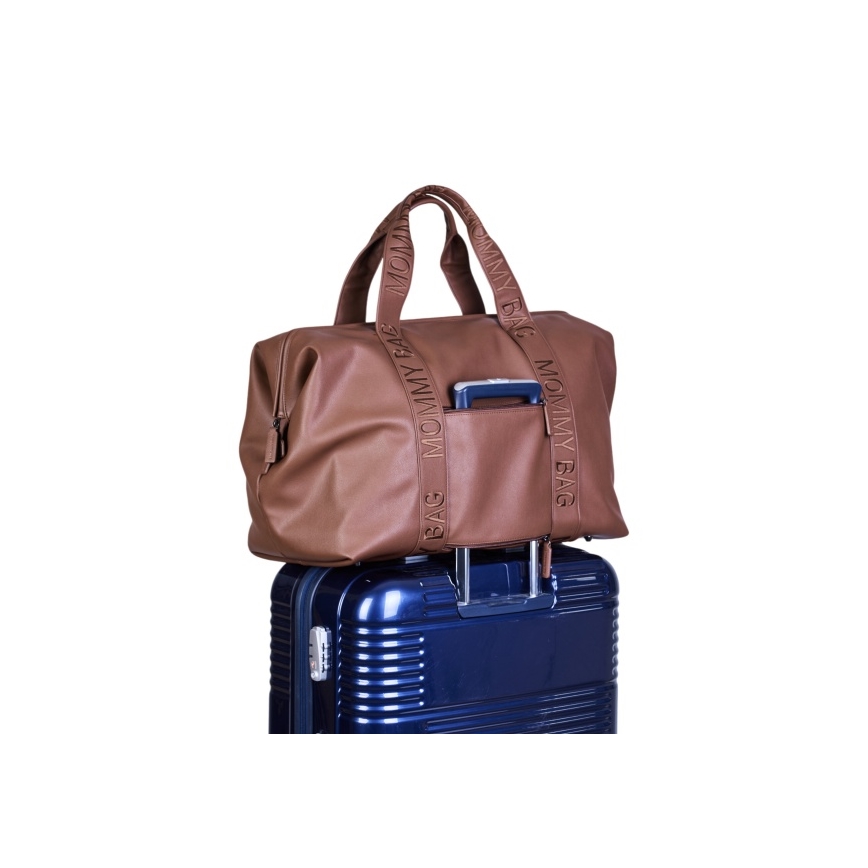 Childhome - Torba do przewijania MOMMY BAG LEATHER brązowa
