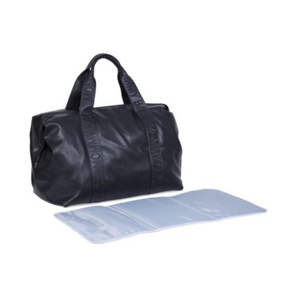 Childhome - Torba do przewijania MOMMY BAG LEATHER czarna