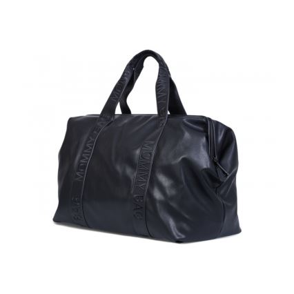 Childhome - Torba do przewijania MOMMY BAG LEATHER czarna