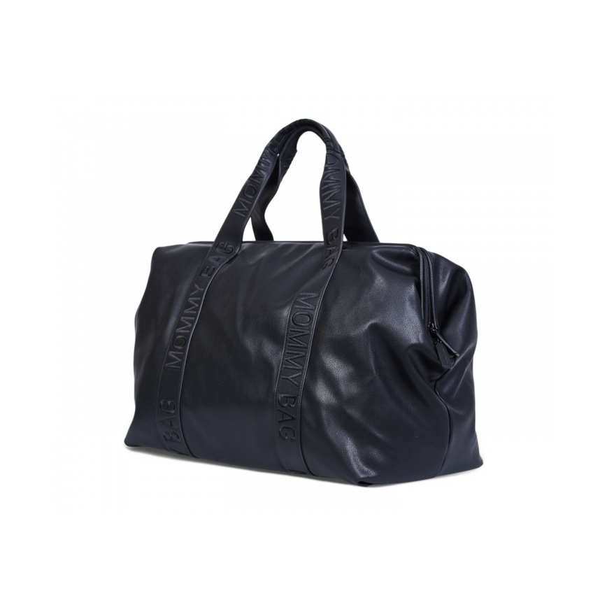 Childhome - Torba do przewijania MOMMY BAG LEATHER czarna