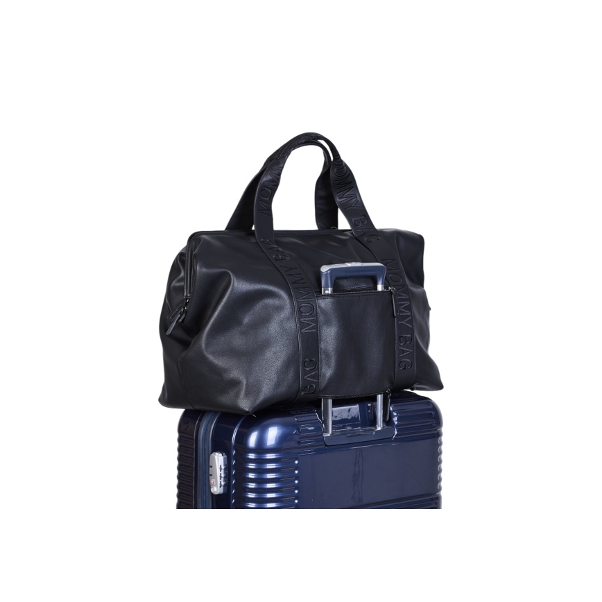 Childhome - Torba do przewijania MOMMY BAG LEATHER czarna