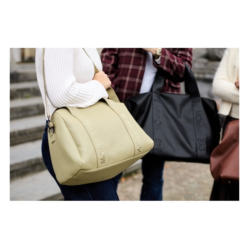 Childhome - Torba do przewijania MOMMY CLUB LEATHER beżowa