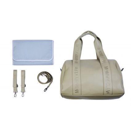 Childhome - Torba do przewijania MOMMY CLUB LEATHER beżowa