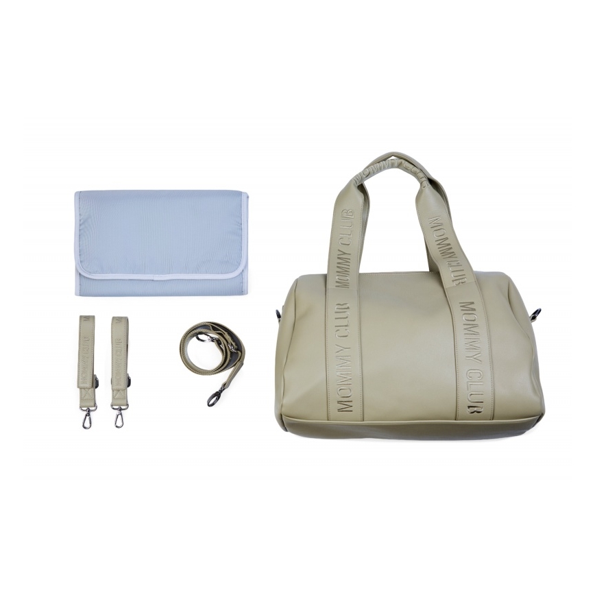 Childhome - Torba do przewijania MOMMY CLUB LEATHER beżowa