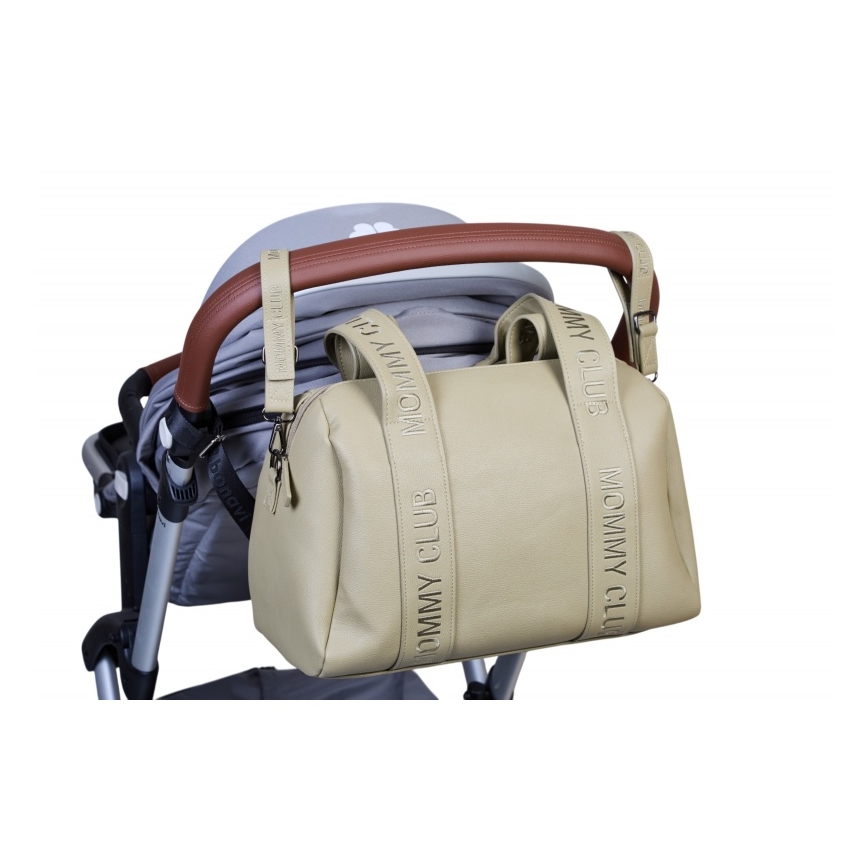 Childhome - Torba do przewijania MOMMY CLUB LEATHER beżowa