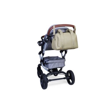 Childhome - Torba do przewijania MOMMY CLUB LEATHER beżowa