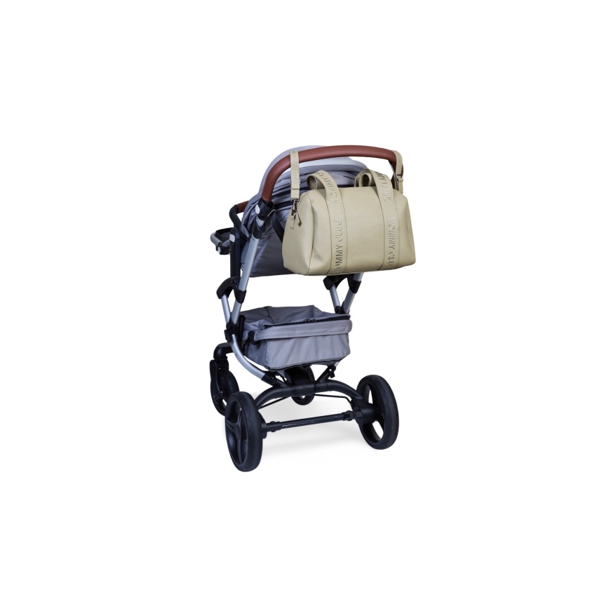 Childhome - Torba do przewijania MOMMY CLUB LEATHER beżowa