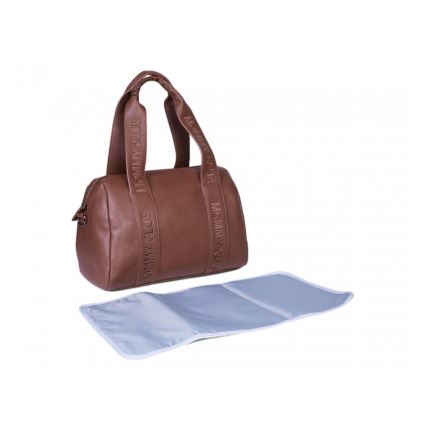 Childhome - Torba do przewijania MOMMY CLUB LEATHER brązowa