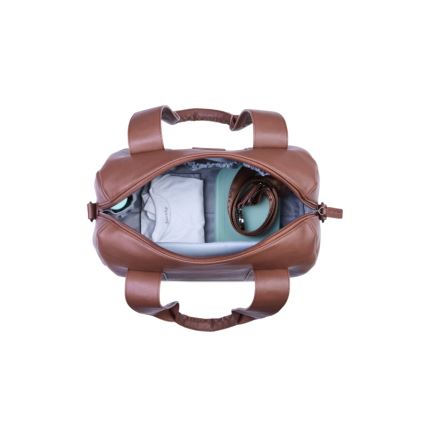 Childhome - Torba do przewijania MOMMY CLUB LEATHER brązowa