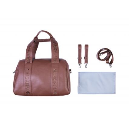 Childhome - Torba do przewijania MOMMY CLUB LEATHER brązowa