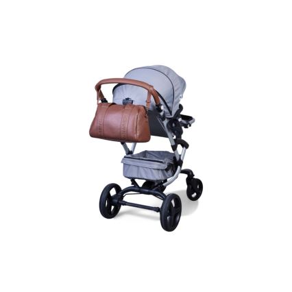 Childhome - Torba do przewijania MOMMY CLUB LEATHER brązowa