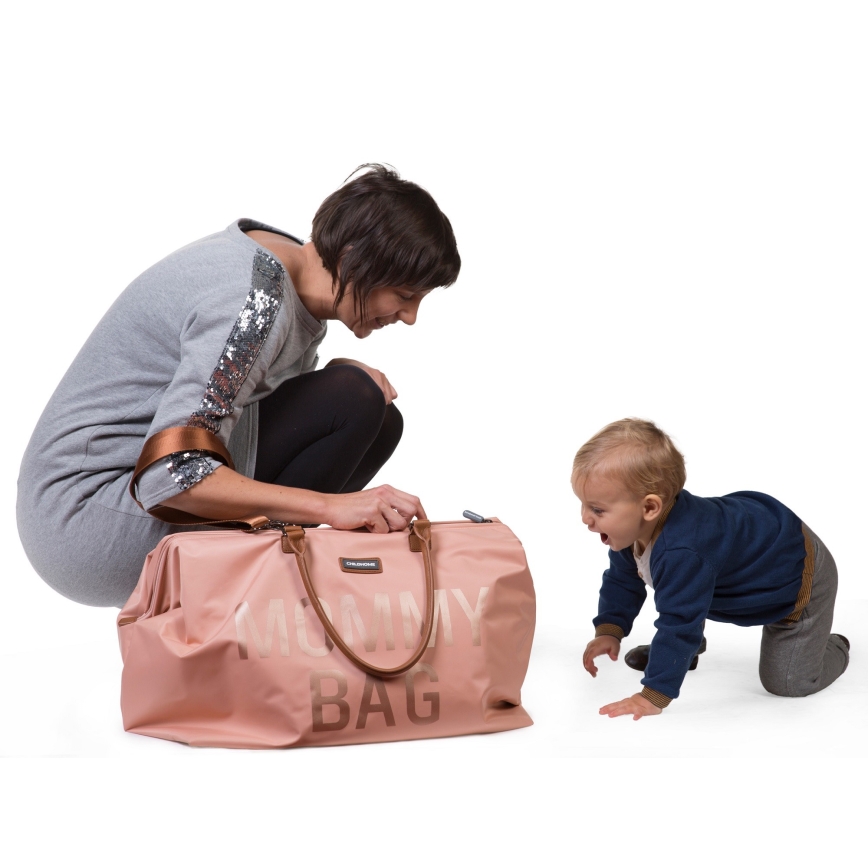 Childhome - Torba do przewijania MOMMY BAG różowa