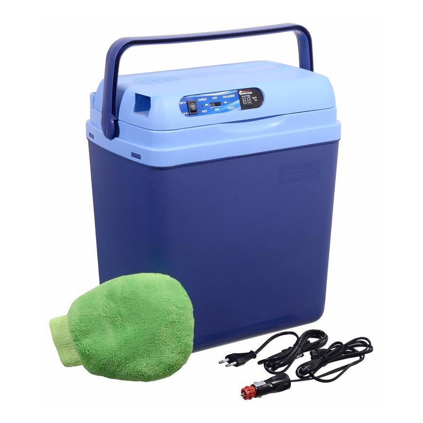 Chłodziarka przenośna z wyświetlaczem 48W/230/12V 25 l niebieska