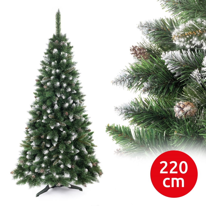 Choinka bożonarodzeniowa CRISTAL SILVER 220 cm sosna