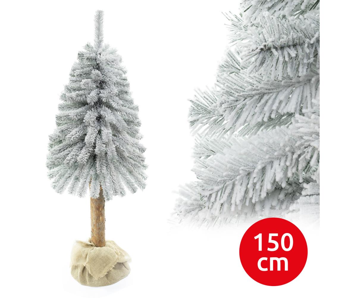 Choinka bożonarodzeniowa na pniu NATURAL WITH SNOW 150 cm jodła