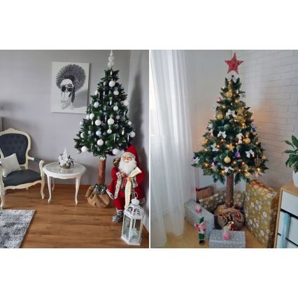 Choinka świąteczna na pniu 220 cm sosna