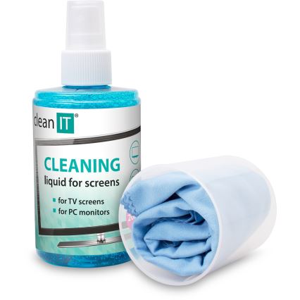 CLEAN IT CL-180 - Płyn do czyszczenia ekranów z ściereczką 200 ml