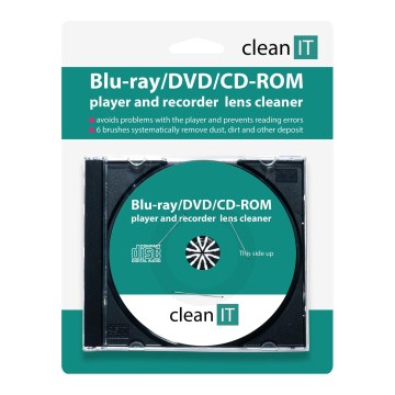 CLEAN IT CL-320 - Płyta czyszcząca do odtwarzaczy Blu-ray/DVD/CD-ROM