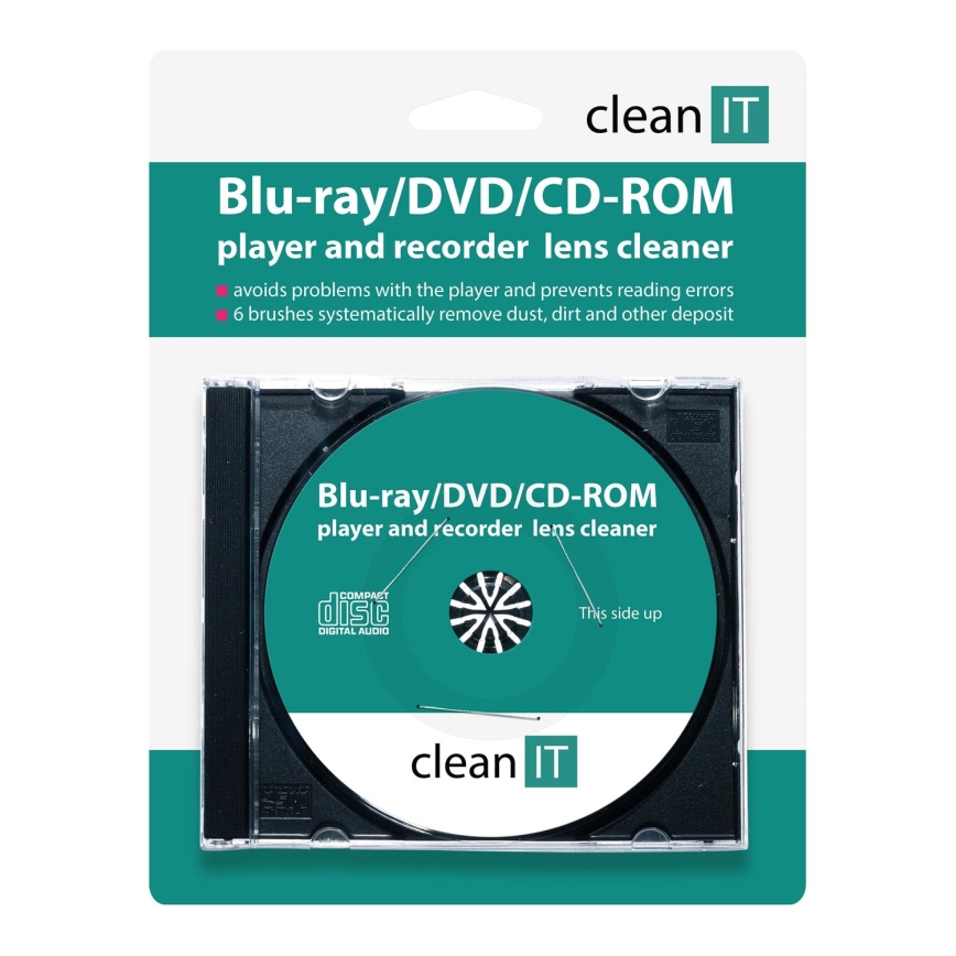 CLEAN IT CL-320 - Płyta czyszcząca do odtwarzaczy Blu-ray/DVD/CD-ROM