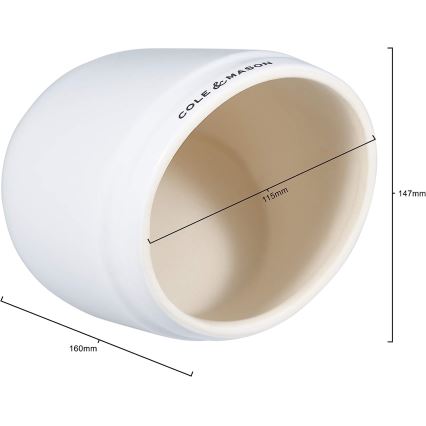 Cole & Mason - Ceramiczny pojemnik na sól WHITMORE