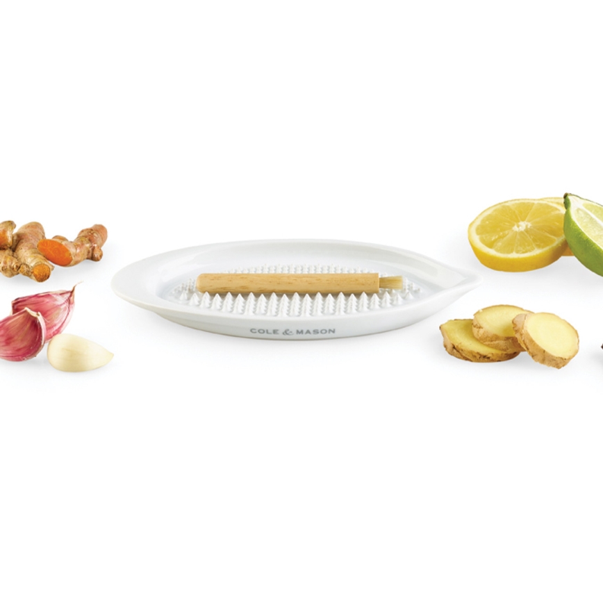 Cole & Mason - Tarka ceramiczna z drewnianą szczotką