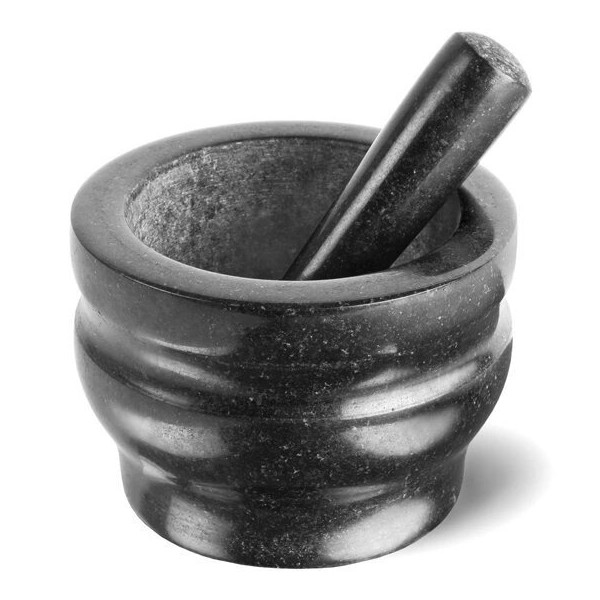 Cole&Mason - Granitowy moździerz z tłuczkiem GRANITE śr. 14 cm granit/czarny