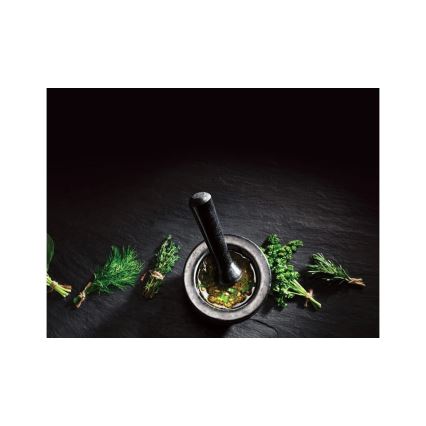 Cole&Mason - Granitowy moździerz z tłuczkiem GRANITE śr. 14 cm granit/czarny