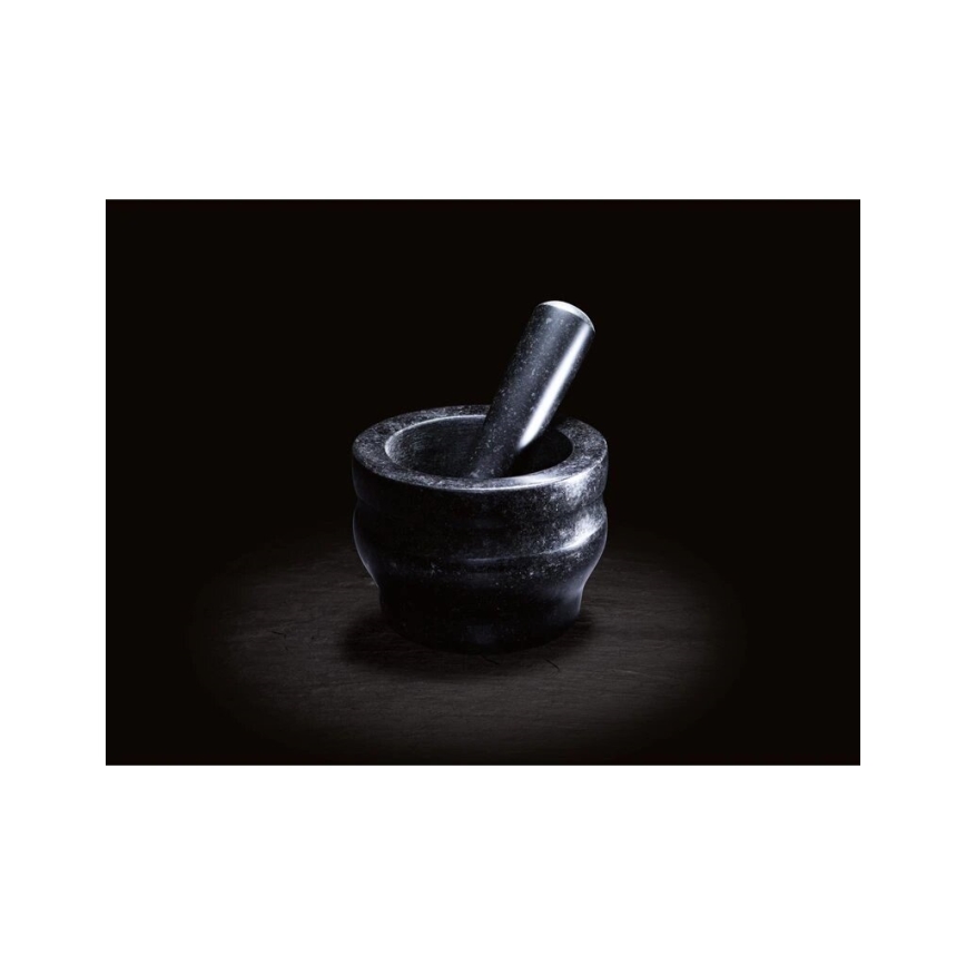 Cole&Mason - Granitowy moździerz z tłuczkiem GRANITE śr. 14 cm granit/czarny