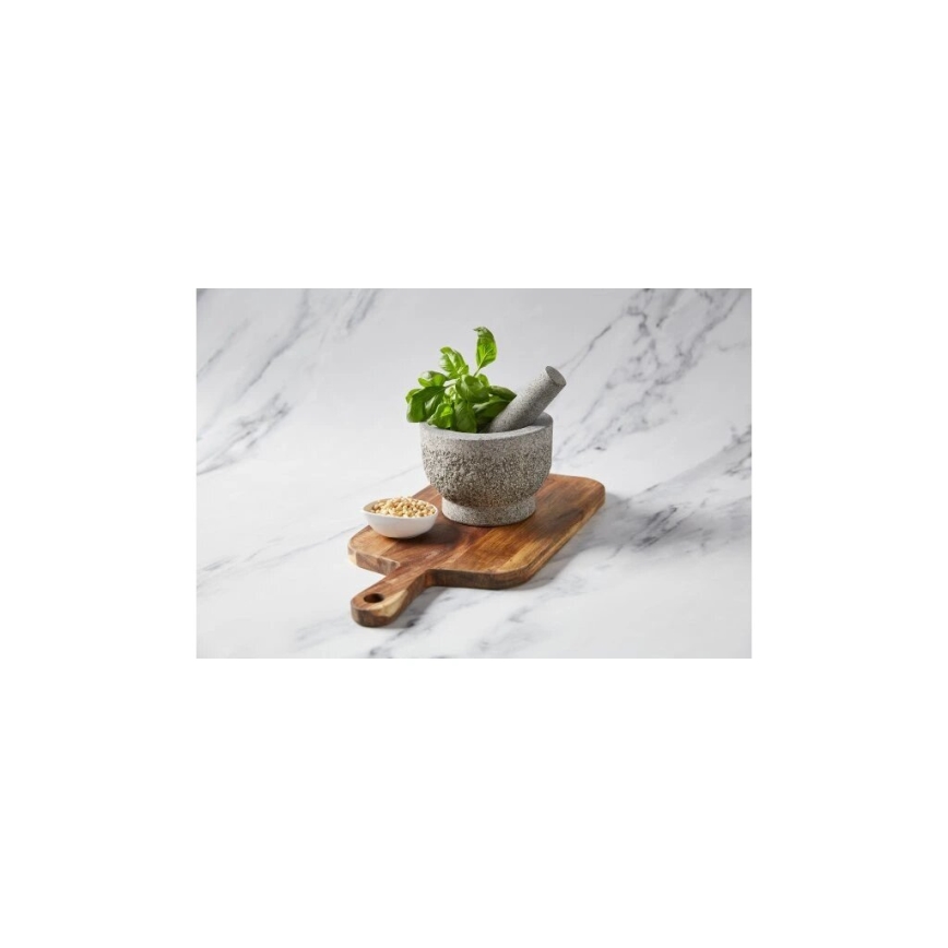 Cole&Mason - Granitowy moździerz z tłuczkiem GRANITE śr. 15 cm granit/szare