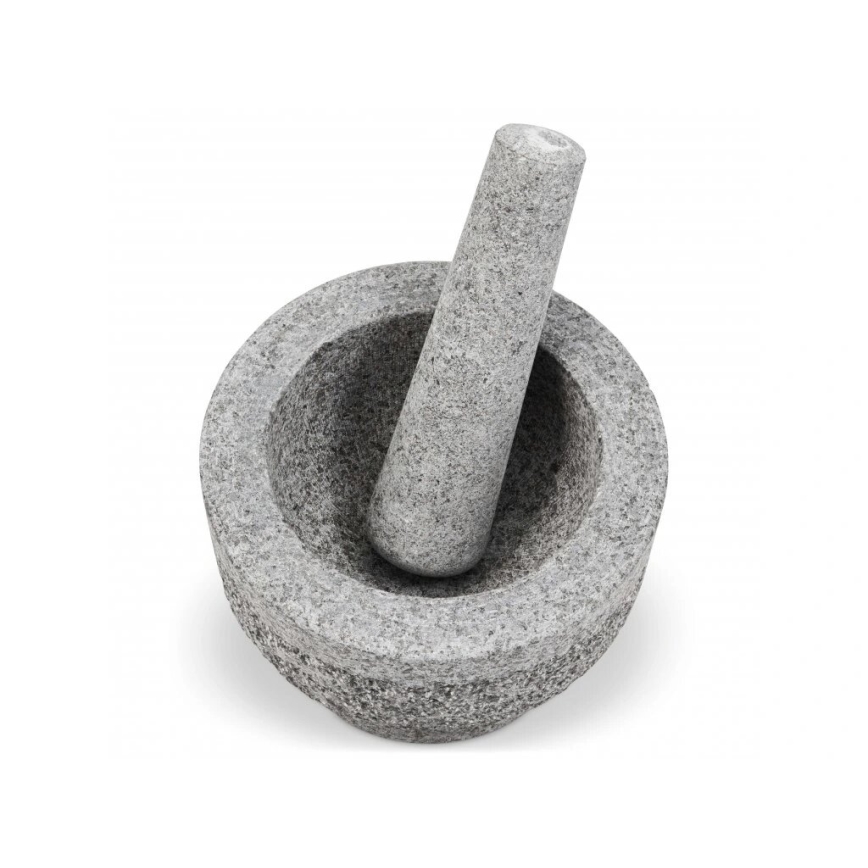 Cole&Mason - Granitowy moździerz z tłuczkiem GRANITE śr. 15 cm granit/szare