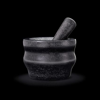 Cole&Mason - Granitowy moździerz z tłuczkiem GRANITE śr. 18 cm granit/czarny