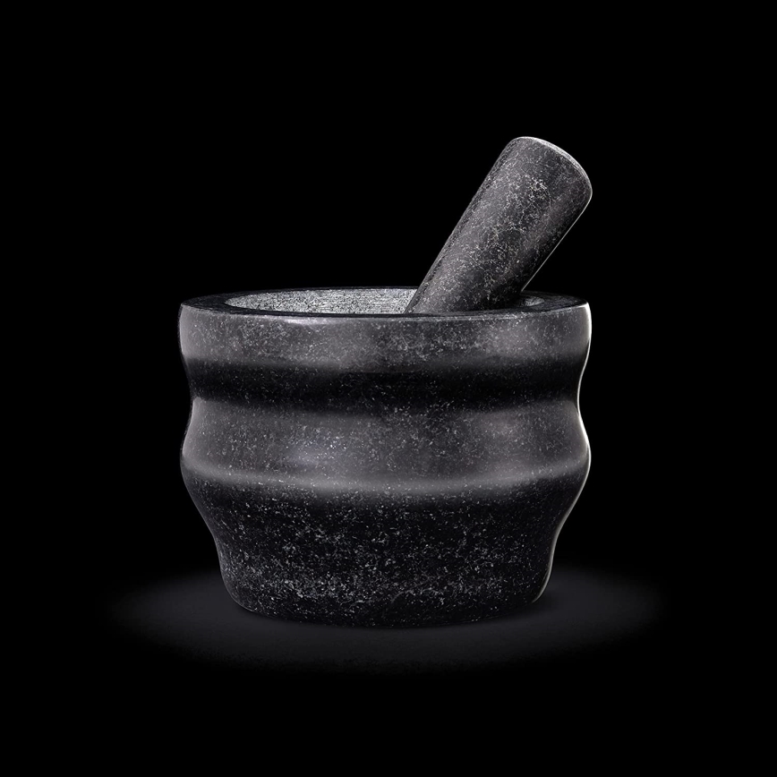 Cole&Mason - Granitowy moździerz z tłuczkiem GRANITE śr. 18 cm granit/czarny