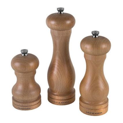 Cole&Mason - Młynek do pieprzu CASTAN BEECH buk 16,5 cm