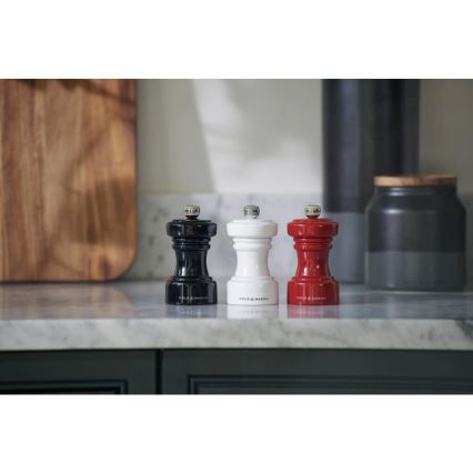Cole&Mason - Młynek do pieprzu HOXTON 10,4 cm buk/czerwony