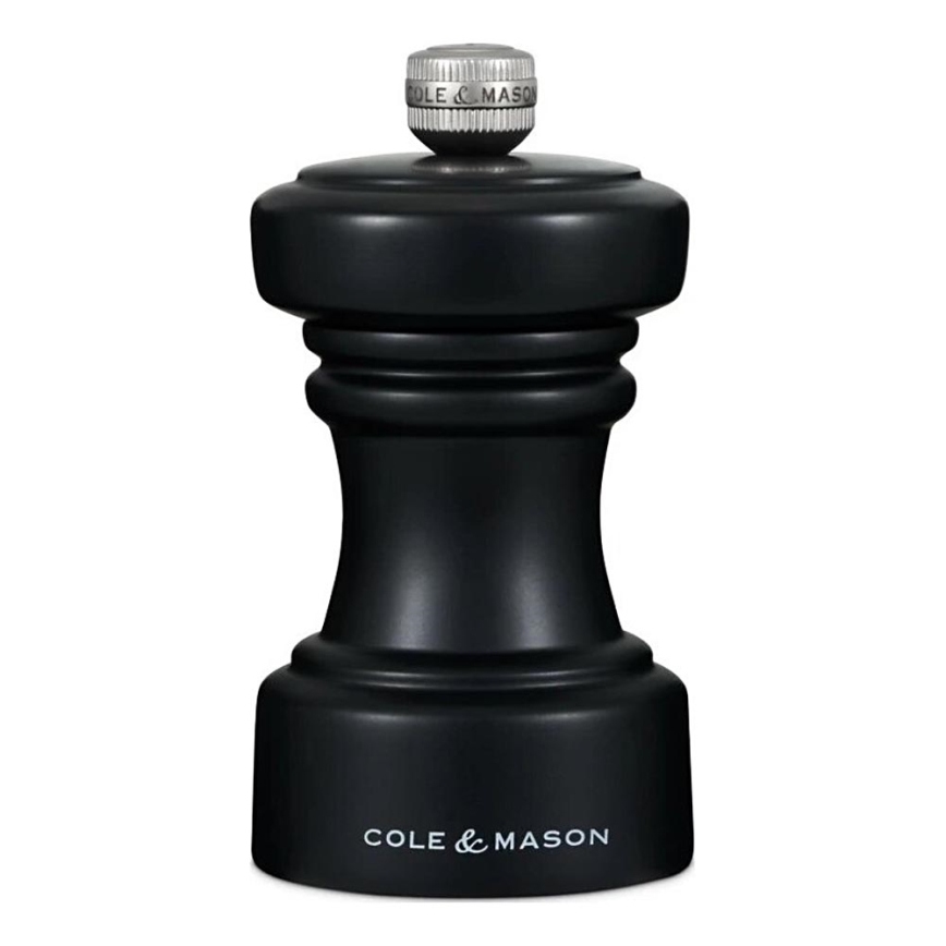 Cole&Mason - Młynek do pieprzu HOXTON 10,4 cm buk/matowa czarny
