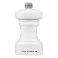 Cole&Mason - Młynek do soli HOXTON 10,4 cm buk/błyszcząca biel