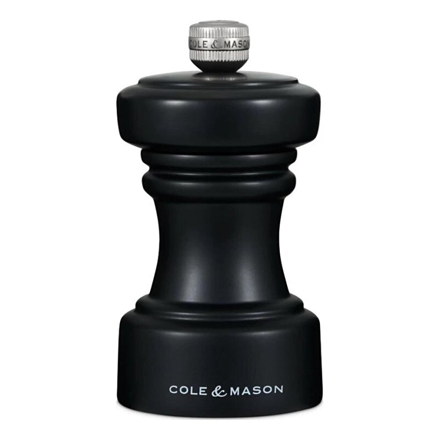 Cole&Mason - Młynek do soli HOXTON 10,4 cm buk/matowa czarny
