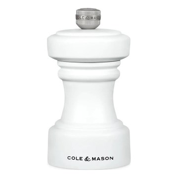 Cole&Mason - Młynek do soli HOXTON 10,4 cm buk/matowy biały