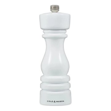 Cole&Mason - Młynek do soli LONDON 18 cm buk/biały